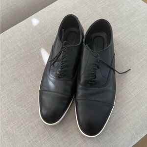 Allen Edmonds size 12 Elegant Black Leather Men's Oxfords